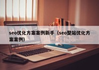 seo優(yōu)化方案案例新手（seo整站優(yōu)化方案案例）