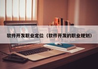 軟件開發(fā)職業(yè)定位（軟件開發(fā)的職業(yè)規(guī)劃）