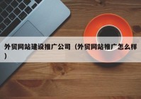 外貿(mào)網(wǎng)站建設(shè)推廣公司（外貿(mào)網(wǎng)站推廣怎么樣）