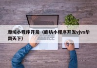 廊坊小程序開發(fā)（廊坊小程序開發(fā)vjvs華網(wǎng)天下）